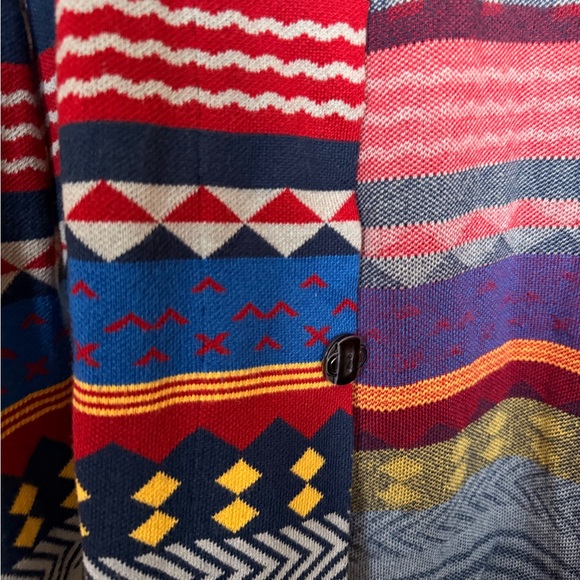 Colorful Geometric Pattern Cardigan - Picture 2 of 3